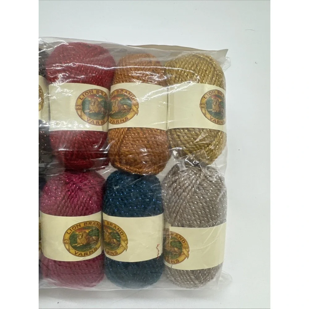 Lion Brand Yarn Bonbons Knit Crochet 8 Skeins‎ x 38 yards ea Party Fiesta New